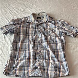 7 Diamonds casual button down short sleeve short